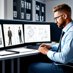 **

"A motivated character designer, fully clothed in appropriate work attire, sitting at a desk with a computer and drawing tablet, surrounded by character design sketches, modern office background, professional lighting, safe for work, appropriate content, perfect anatomy, natural proportions, family-friendly."

**