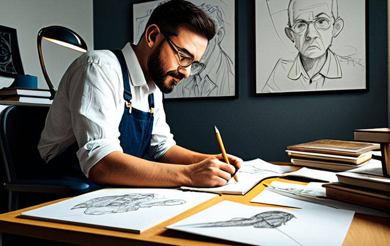 캐릭터디자인 학습에서 동기부여 유지법 - The Victory Diary - Tracking Small Achievements**

**Prompt:** A cozy, warm-lit studio desk at dusk....