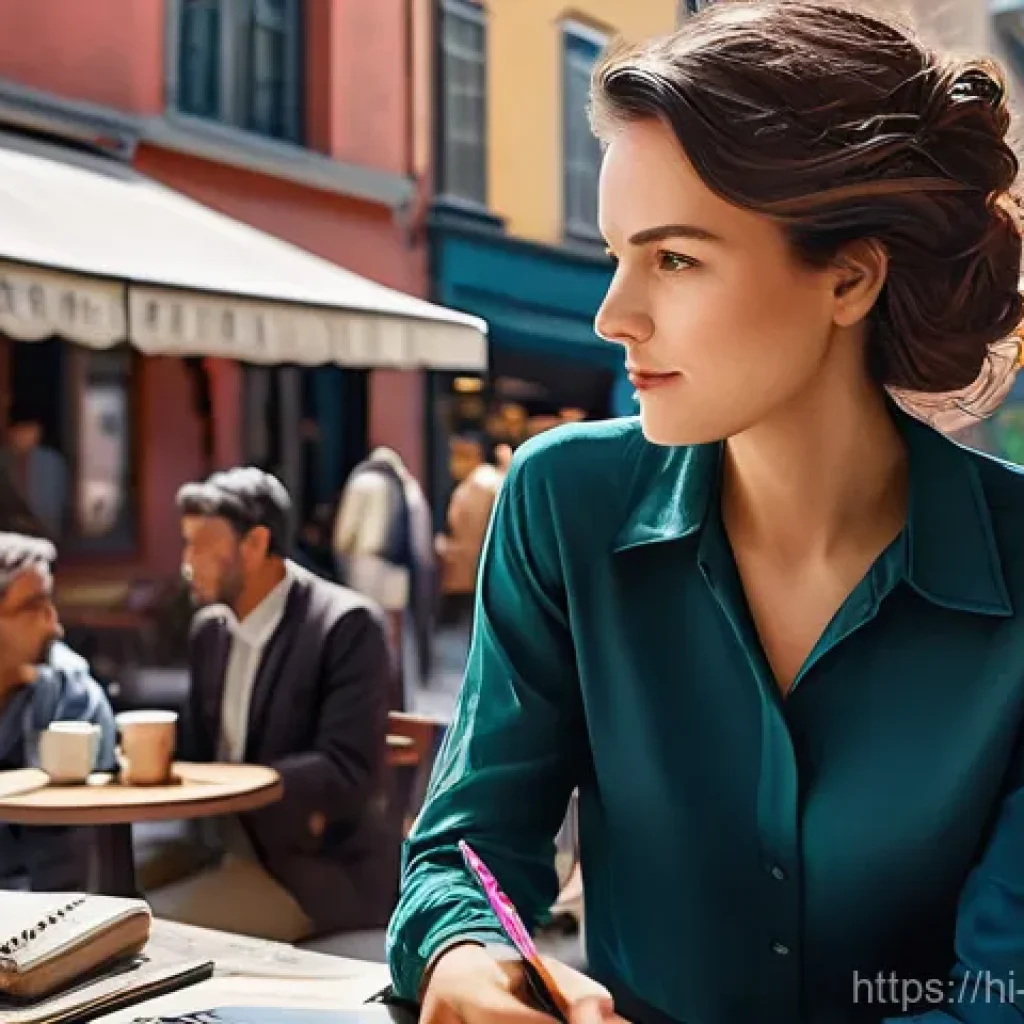 캐릭터디자이너로서 창작 블록 극복법 - **Prompt 1: Urban Inspiration**
    "A character designer, a woman in her late twenties, with keen, ...