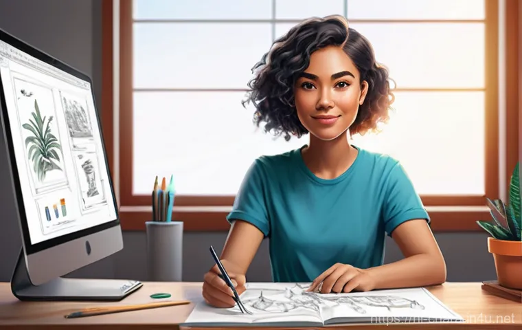 캐릭터디자인 자격증 연봉 기대치 - **Prompt 1: The Aspiring Character Designer**
    "A vibrant, dynamic illustration of a young, enthu...