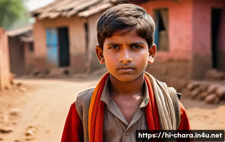 캐릭터디자인과 아이디어 발상법 - A hardworking young boy from a small Indian town, wearing simple traditional clothes typical of rura...
