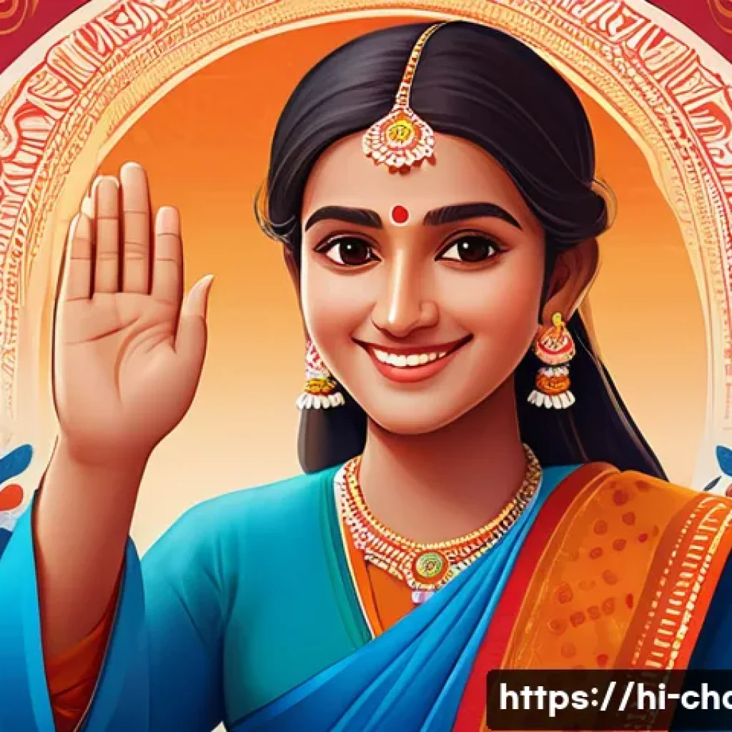 캐릭터디자인과 마케팅의 연계 - A vibrant, friendly brand character designed for a Hindi-speaking audience, featuring a round, appro...